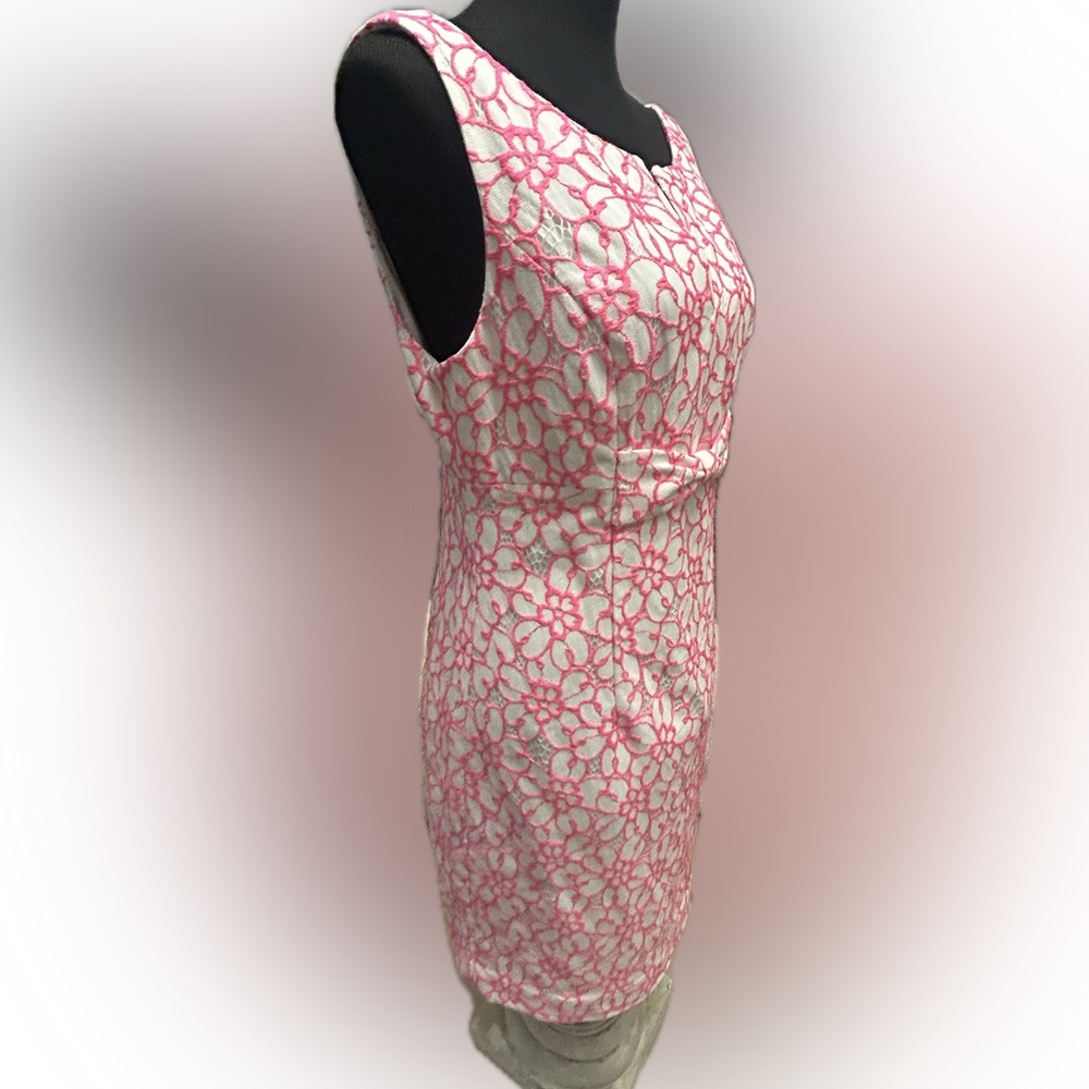 50%off w❤️NWT Lilly Pulitzer Daena Fiesta Pink Nylon Sleeveless Dress 10 $278 - Picture 7 of 16